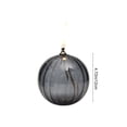 thumbnail image 3 of Round Striped Glass Oil Lamp - Modern Minimalist Tabletop Candlestick, Smokeless Home Decor Centerpiece, Thoughtful Gift for Loved Ones on Housewarming & Special Occasions, 1pc, 3 of 6