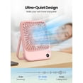 thumbnail image 6 of 2 packs of 5000mAh portable desktop fans, ultra-thin, strong wind digital display, 4 speed adjustable, small size, 6 of 7