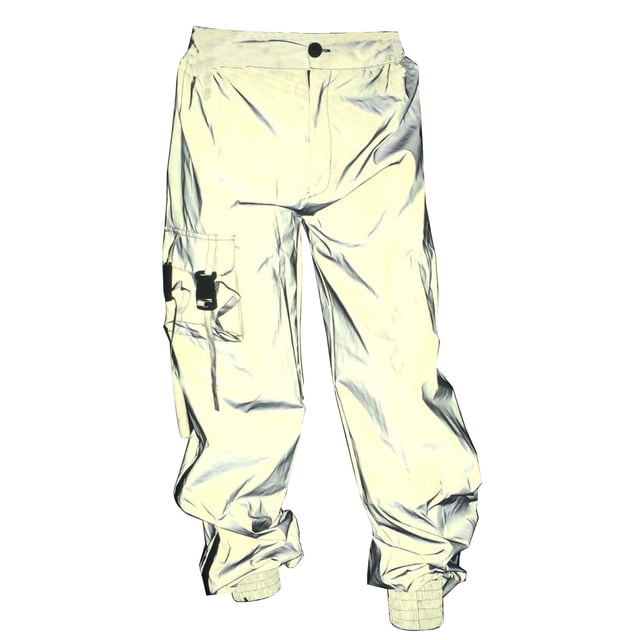 Work Pants for Men, Men's Work Pants, Mesh Splicing Reflective Work Pants with Side Zipper Breathable Reflective Leg Binding Pants, Cargo Work Pants for Men, Men Work Pants, Men's Cargo Work Pants