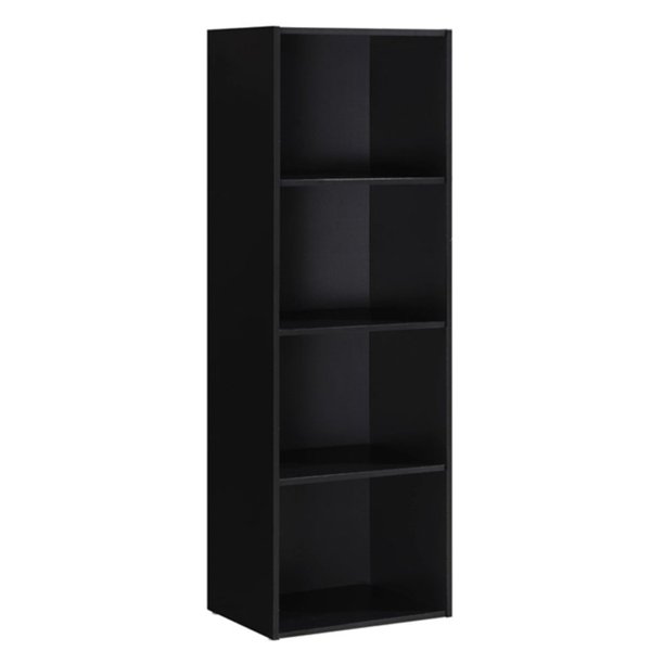 Hodedah Imports Four Shelf Bookcase