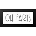 thumbnail image 2 of Jaxn Blvd. 24x12 Black Modern Framed Museum Art Print Titled - Oh Farts, 2 of 5