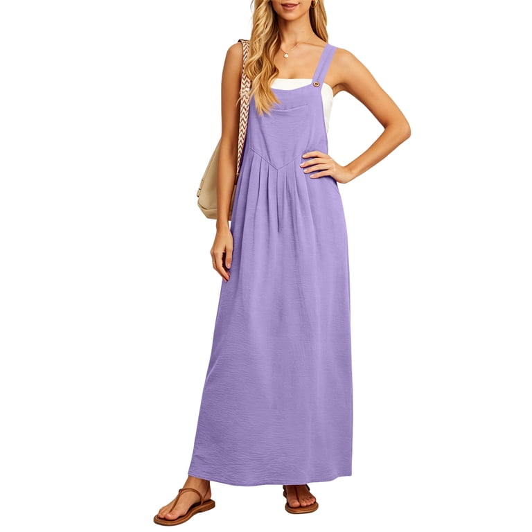 pinafore dress purple Inspire Chic Women's Corduroy V Neck A-Line Mini Overall Pinafore Dress M Light Purple, Size: Medium, Red