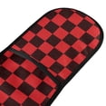thumbnail image 2 of Dailycode Double Sided Oven Mitt with Loop Heat Resistant Kitchen Long Potholders 7" x 35" Black Red Checked, 2 of 6