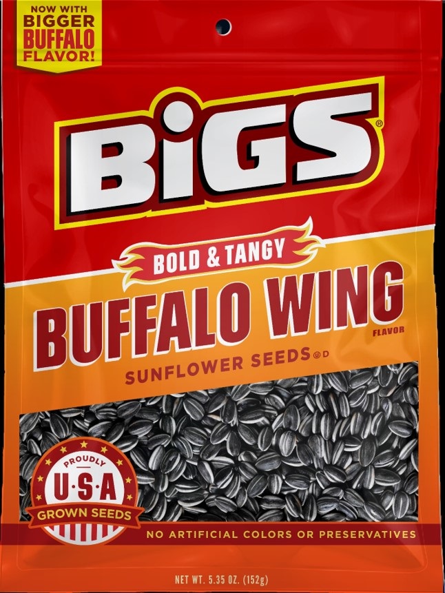 BIGS Buffalo Wing Sunflower Seeds, 5.35oz. Bag