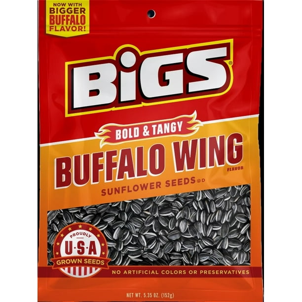 BIGS Buffalo Wing Sunflower Seeds, 5.35oz. Bag