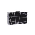 thumbnail image 1 of Bolsa de noche para mujer, de mano para cena de boda con purpurina a la moda (negro), 1 of 8