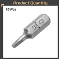 thumbnail image 3 of Uxcell 10pcs 1/4" Hex Shank SQ0 Head 1" Length S2 Square Head Screwdriver Bit, 3 of 6