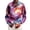Multicolor, variant on Mens Shirts Plus Size Galaxy Digital Print Lapel Long Sleeve Button Down Blouse Loose Casual Fall Tops Dark Purple L