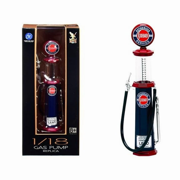 Road Signature 98652 Studebaker Vintage Cylinder Gas Pump 1-18 Scale Diecast Replica Model