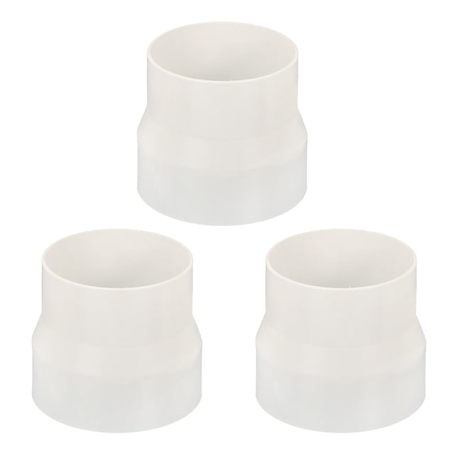 Unique Bargains 4.3' to 3.7' Duct Reducer Ducting Airflow Tube Increaser Adapter Pipe Fitting 3 Pack