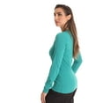 thumbnail image 2 of Just Love Women’s Long Sleeve Underscrub T-Shirt – Soft Fitted Undershirt Tee for Nurses, Doctors & Everyday Wear (Teal, X-Large), 2 of 3