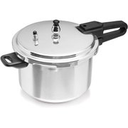 IMUSA 4.4-Quart Aluminum Pressure Cooker with Safety Valve and Pressure Control