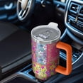 thumbnail image 6 of OBREWU Pioneer Flower Tumbler with Handle and Lid,Pioneer Flower 40oz Double Wall Vacuum Insulated Tumbler,Cups Gift for Women and Men, 6 of 7