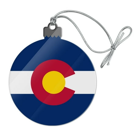 - Colorado State Flag Acrylic Christmas Tree Holiday Ornament