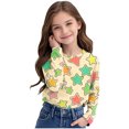 thumbnail image 6 of Baby Days YLSDY American Boys Long Sleeve Rash Guard Colorful Stars Girls Kids Swim Shirts Toddler Activewear T-Shirts Beige 3 Years, 6 of 8