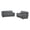 Gray, variant on Titan Furnishings Modern Leather Upholstered Sofa & Loveseat Set in Black