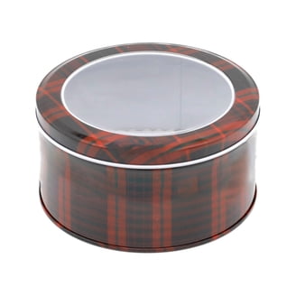 Christmas Cookie Tin Set – 3 Nesting Holiday Tins With Window Lids, Truck & Tree Designs For Gifts