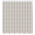 thumbnail image 3 of Ambesonne Geometric Shower Curtain, Geometric Stars Design, 69"Wx84"L, Charcoal Grey and Ivory, 3 of 3