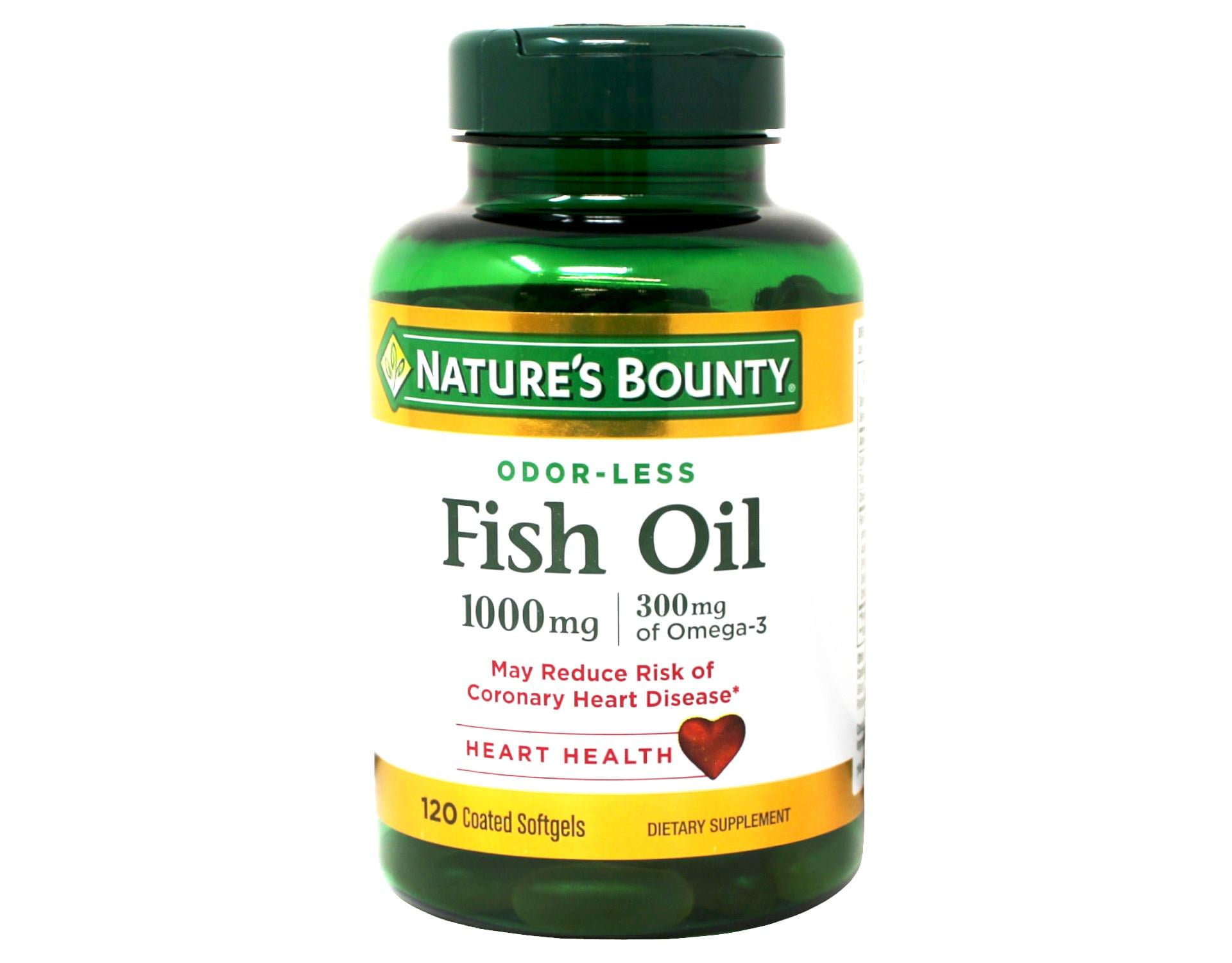 Nature s Bounty 300 mg Omega 3 Fish Oil 1000 mg Softgels 120 ea