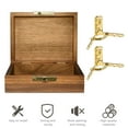 thumbnail image 2 of BRIGHTFUFU 10pcs Chest Case Hinges Iron Decorative Function Golden Lid Hinge, 2 of 7