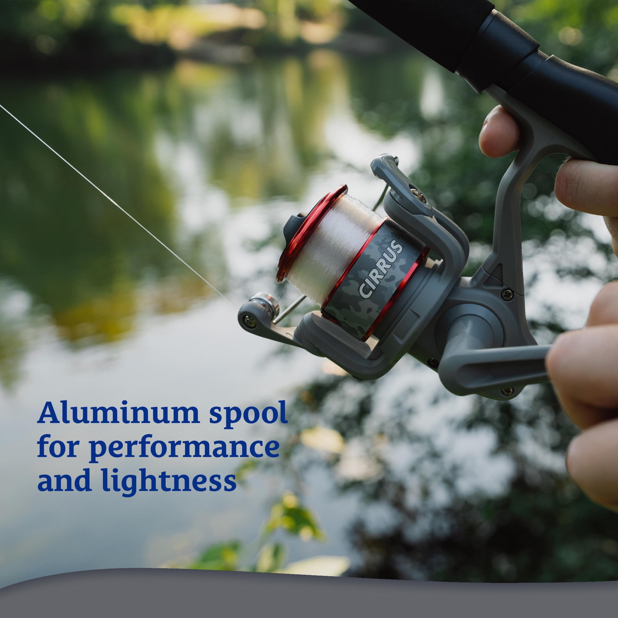 Shakespeare Cirrus® Spinning Combo, 7'6" 2-pc Medium Fishing Rod, 40-Size Reel