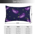 thumbnail image 2 of Fotbe Eggplant Funda de Almohada Decorativa Estilo Occidental, Lujo en Algodón, Fundas para Almohadas King, Cojín Estampado para Decoración del Hogar-20"x30", 2 of 6