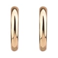 thumbnail image 2 of Time and Tru Adult Women's Gold Tone Polished Metal Hoop Earring, 2 of 5