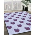thumbnail image 3 of Ahgly Company Machine Washable Indoor Rectangle Transitional Lavender Blue Area Rugs, 3' x 5', 3 of 7