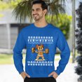 thumbnail image 3 of Christmas Sweatshirt, Gingerbread Lifter Christmas Sweatshirt, Funny Weightlifting Ugly Holiday Jumper, Festive Gym Lover Gift for Men & Women, 3 of 5