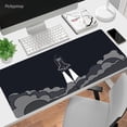 thumbnail image 1 of Alfombrilla de ratón negra de Anime astronauta, tapete de escritorio para ordenador portátil, suave, antideslizante, alfombrilla de ratón Kawaii, 900x400 qiuyongming unisex, 1 of 2