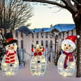 thumbnail image 5 of Vikakiooze Christmas Decorations Clearance Christmas Family Outdoor Scene Decoration Illuminated Christmas Snowman Yard Garden Decoration, 5 of 8