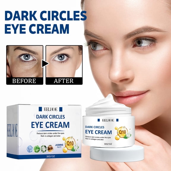 Collagen Eye Cream Improves Under Eye Bags, Dark Circles, and Tired Eyes, Reduces Fine Lines, Moisturizes and Nourishes