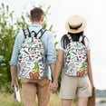 thumbnail image 6 of Daiia Fun Animal with Unicorn Vintage Canvas Backpack for Men and Women ,Hiking Backpack,Travel Laptop Bag for School,Large Capacity Backpack, 6 of 8