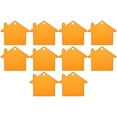thumbnail image 1 of Unique Bargains House Shape Blank Tags Metal Stamping Tag Blank Dog ID Tags, Yellow Engraving Tags, 10 Pack, 1 of 7