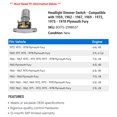 thumbnail image 2 of Headlight Dimmer Switch - Compatible with 1959, 1962 - 1967, 1969 - 1972, 1975 - 1978 Plymouth Fury 1963 1964 1965 1966 1970 1971 1976 1977, 2 of 2