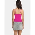 thumbnail image 2 of Women's Cropped Cami Top - Scoop Neck Tank Top with Adjustable Straps, Sleeveless Crop Shirt, 2 of 4