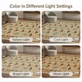 thumbnail image 7 of ODIKA 4'x6' Cowboy Cow Southwestern Longhorn Hat Emblems Interlocking Unicorn Washable Area Rug None Pet Friendly, Non-Shedding for Bedroom, Reading Nook, 7 of 7