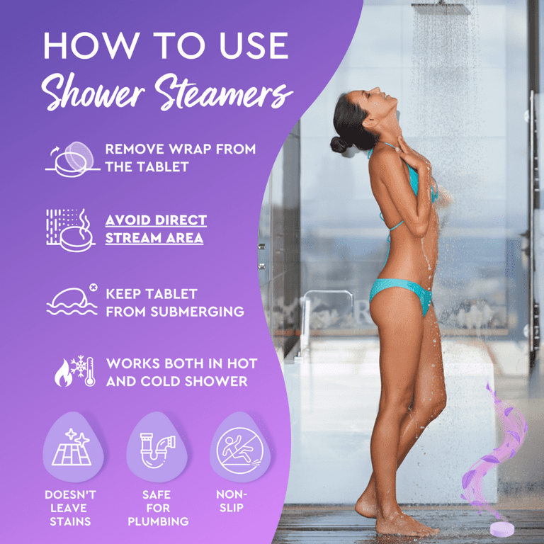 Effiland Aromatherapy Shower Steamers and Soap Holder Set(6pcs