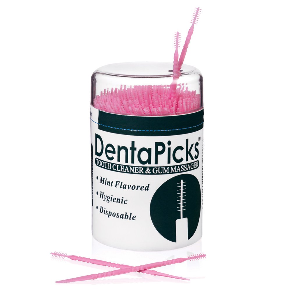 Miles Kimball Pink Denta Picks Plastic Toothpicks 300 Pack