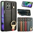 thumbnail image 2 of Suitable for MOTO G04/G24/G24 Power/G04S/E14 / G34/G84/G85 /G05 4G/E15 4G /Edge 50 Pro /G05 4G/E15 4G Wrist Strap Leather Phone Case, 2 of 10