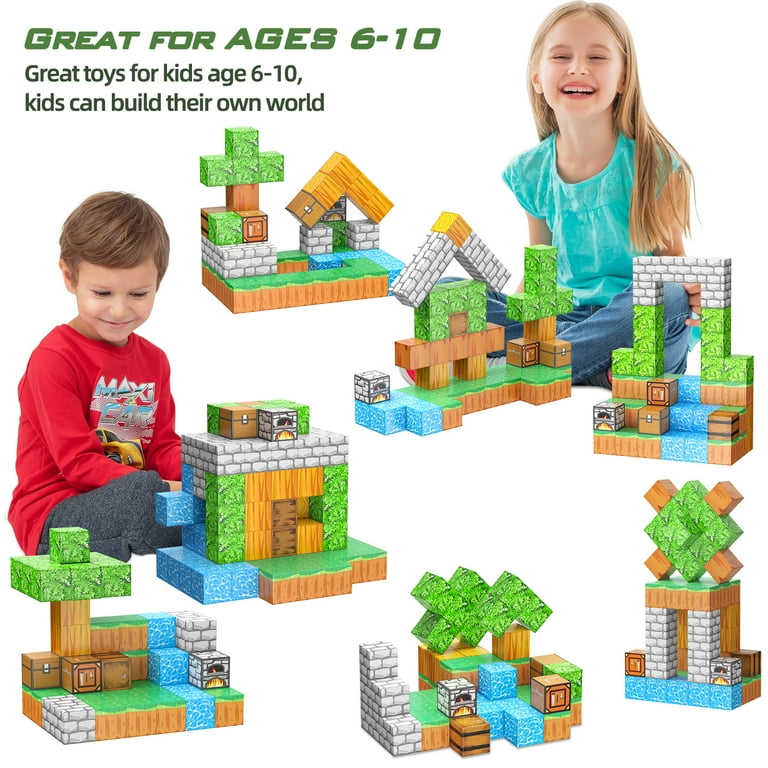 Magnetic Blocks Building Toys 108pcs Magnet Building Blocks Set