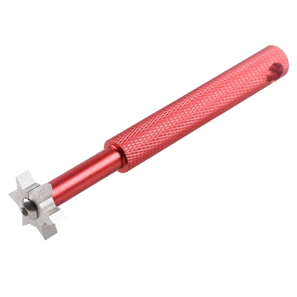 Eigraketly Afilador de ranuras de Golf, herramienta de limpieza de cuña de aleación de aluminio y acero inoxidable, accesorio de reesculturado Golf Rojo Eigraketly OD021266-01