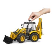 CAT Backhoe Loader Construction Vehicle, Realistic Toy Digger with Moving Front Loader and Excavator Arm, Great for Play Indoors, Outdoors, in Sand and Snow, 1:16 Scale, Ages 3+