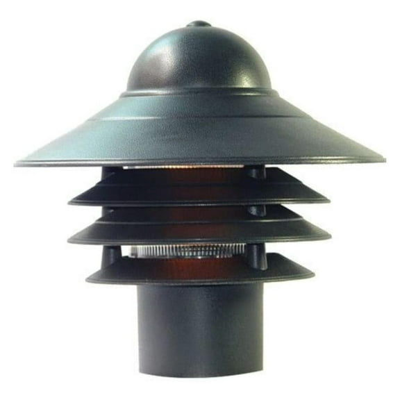 TriGol 87BK Mariner Collection 1-Light Post Mount Outdoor Light Fixture, Matte Black