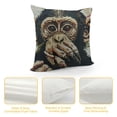thumbnail image 4 of Fenyluxe Rainbow Always Be Yourself Pirate Monkey Throw Pillow Cover  Pillow Case Cushion Covers Pillowcase for Home Sofa Couch Car  White, 4 of 5