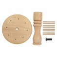 thumbnail image 1 of Estante de madera de haya con 8 carretes de hilo, soporte para acolchar bordado y costura, 1 of 4