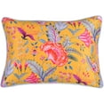 thumbnail image 6 of Throw Pillow Covers Set of 4 for Living Room Table, Floral Printed Cushion Case, 14x20 inches - Dark Yellow - Home Decor, 6 of 14
