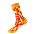 thumbnail image 1 of GDREDA Chaussettes pour Femmes Imprimé Géométrique Chaussettes pour Hommes Femmes Chaussettes Imprimé Longues Nouveauté Funky Mignonnes Chaussettes Rouge Melon D\'eau, Taille Unique, 1 of 6
