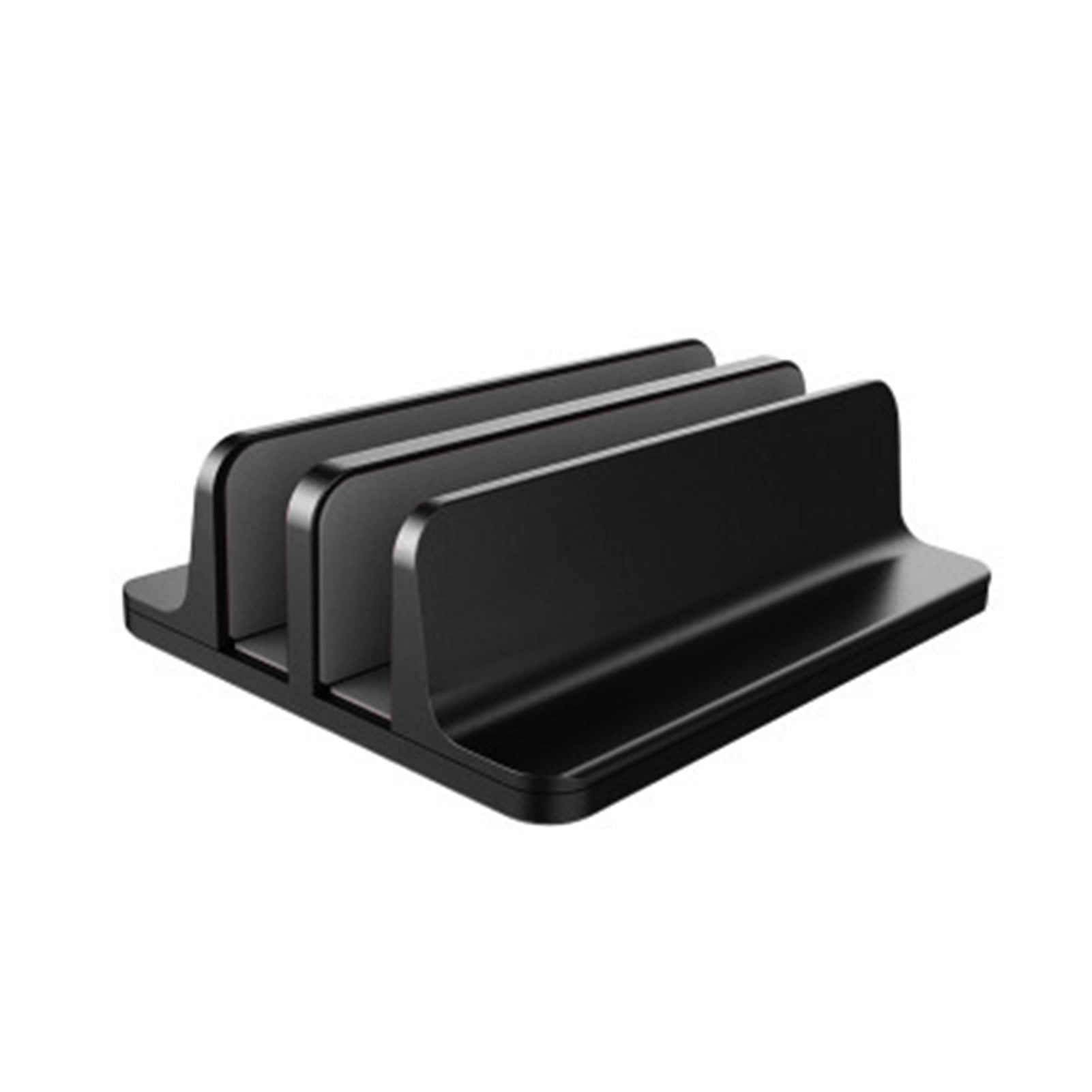 Laptop Vertical Laptop Stand 2 Slot Desktop Stand Holder With Adjustable Dock Aluminum Alloy Laptop Stand For Desk Compatible With 17in Laptops