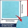 thumbnail image 2 of Microfiber Cleaning Cloth for Kitchen, Household & Car Cleaning, 12packs, Size: 12.6" x 12.6"-High Performance - 1200 Washes, 2 of 7